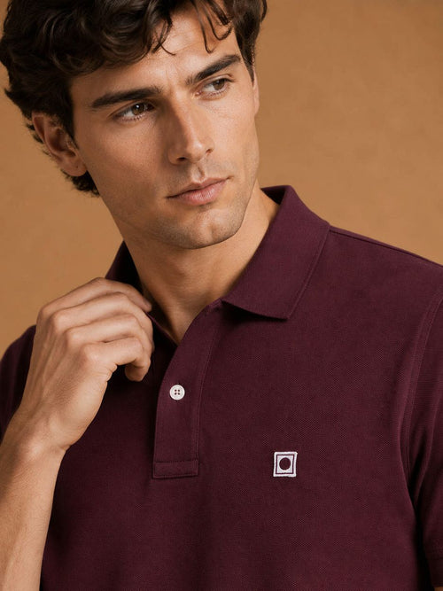 The rene poloshirt burgundy