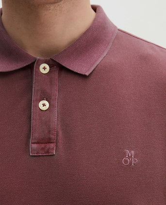 Poloshirt piqué acai rood