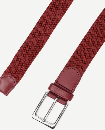 Geweven riem bordeaux