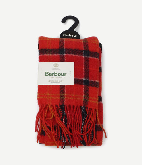 Sjaal tartan lamswol rood