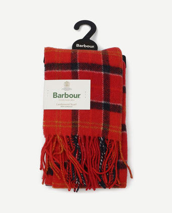 Sjaal tartan lamswol rood