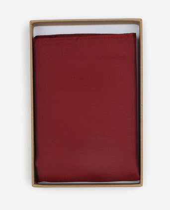 Suitable zijde pochet donkerrood