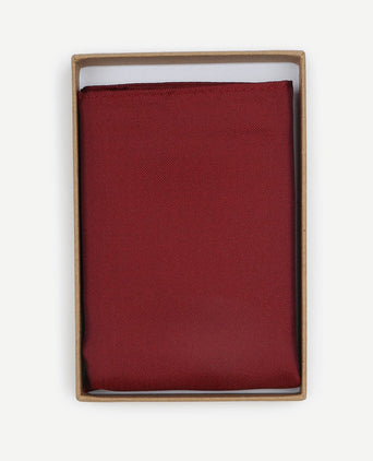 Zijde pochet donkerrood