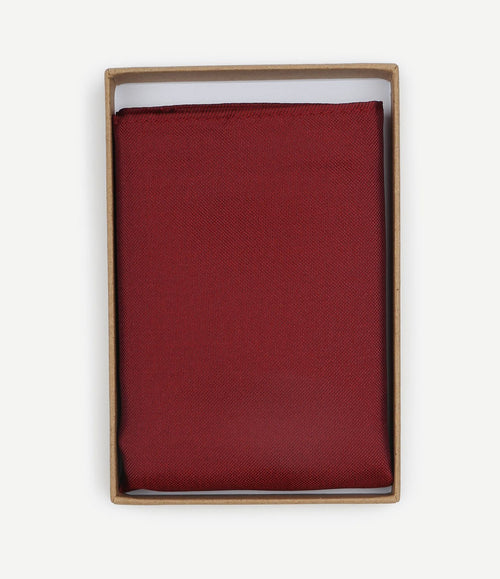 Zijde pochet donkerrood