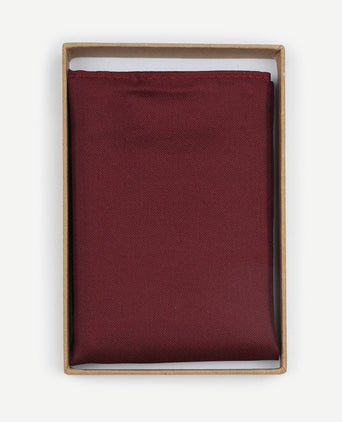 Zijde pochet bordeaux