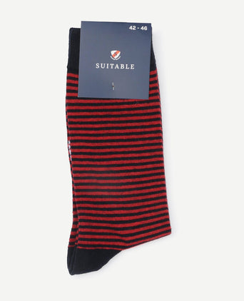 Suitable sokken streep rood