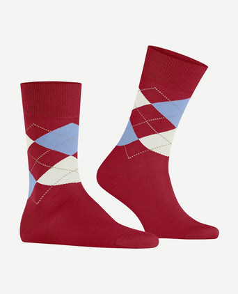 Manchester sok ruit rood 8049