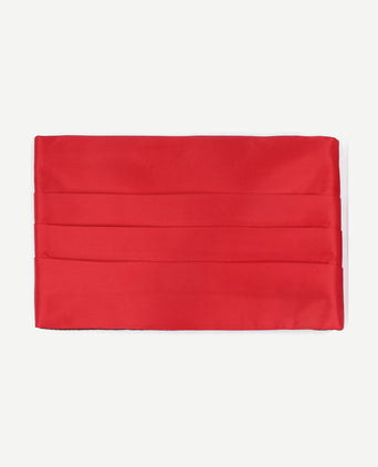 Cumberband strik pochet set rood
