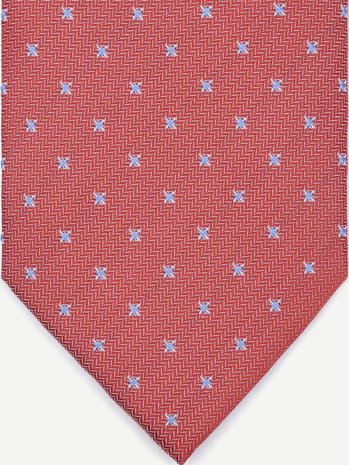 Stropdas zijde blue star rood