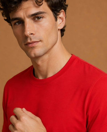 The steve t-shirt rood