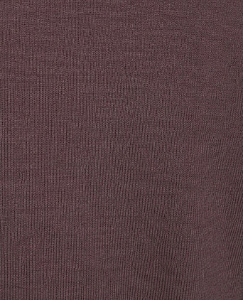 Turtleneck trui merinowol aubergine