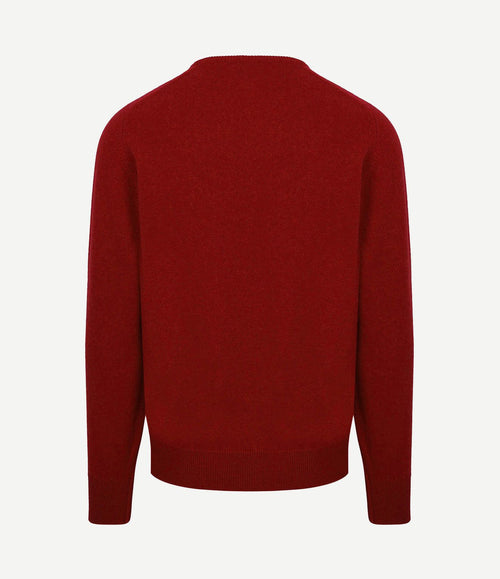 Pullover lamswol v poppy