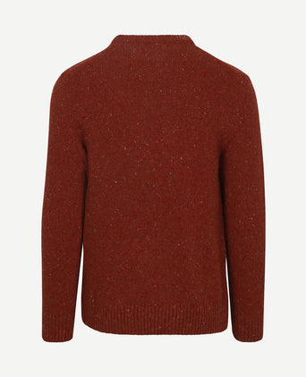 Pullover wool blend rust