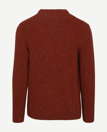 Pullover wool blend rust