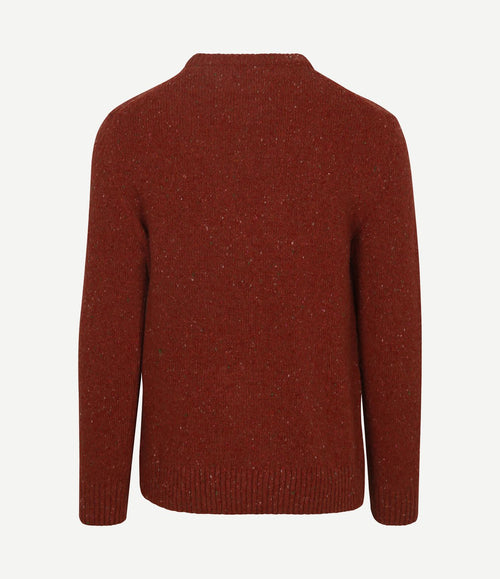 Pullover wool blend rust
