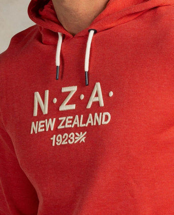 Hoodie french rib garment washed red