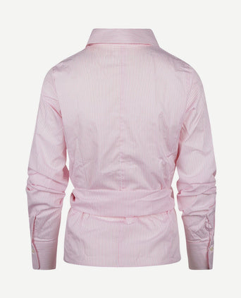 Wikkel blouse julia streep roze