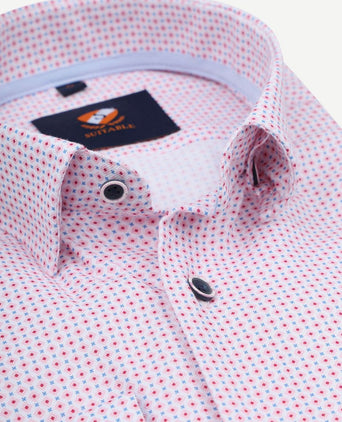 Overhemd print roze