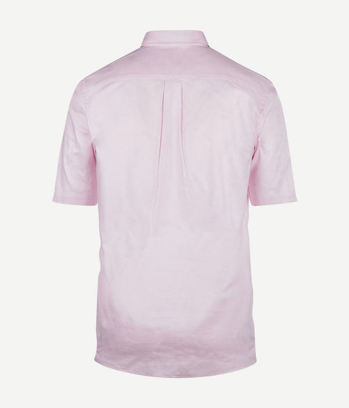 Overhemd regular fit korte mouw light pink