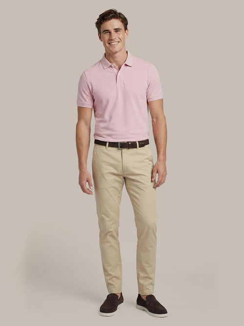 Poloshirt mel pique roze