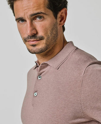 Poloshirt luxury basic roze