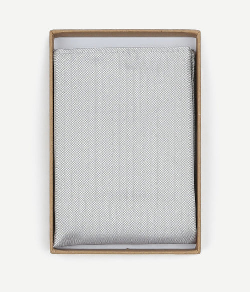 Suitable zijde pochet zilver