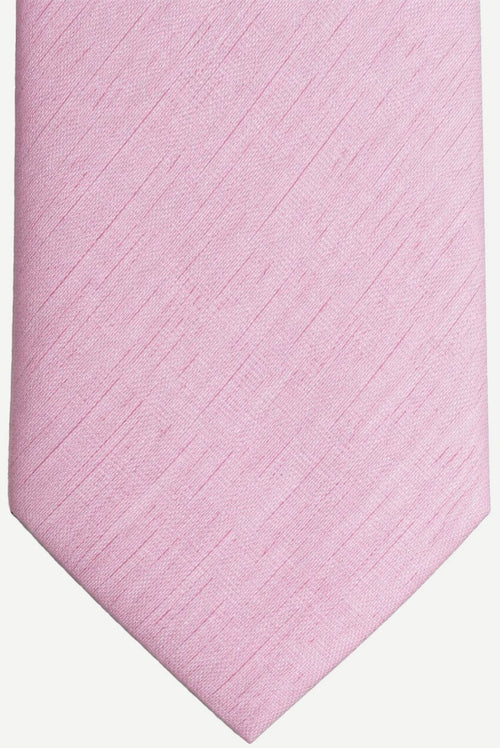 Zijde stropdas melange roze
