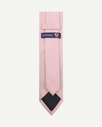 Zijde stropdas roze