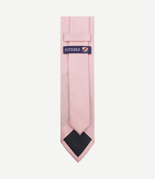 Zijde stropdas roze