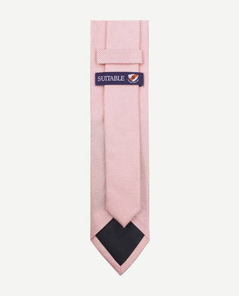 Zijde stropdas roze