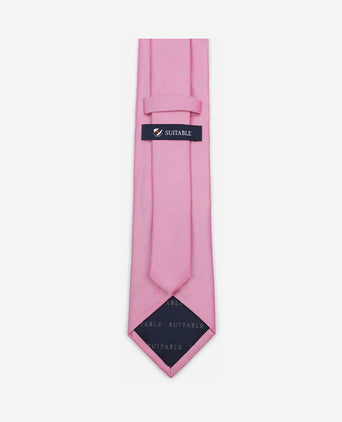 Zijde stropdas roze