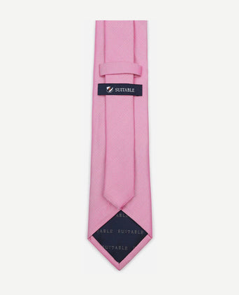 Zijde stropdas roze