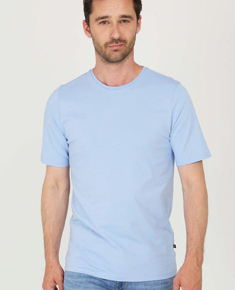 Respect t-shirt Jim lichtblauw