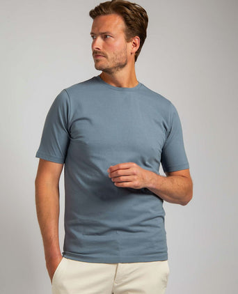 Respect t-shirt Jim blauw
