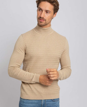 Suitable coltrui cable beige | Slim-fit