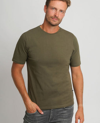 Respect t-shirt Jim olijf groen