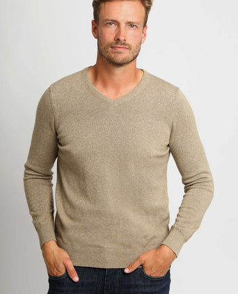 Respect vinir pullover melange sand