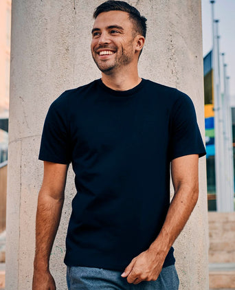 Suitable respect t-shirt hi donkerblauw