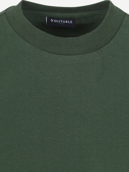 Suitable respect t-shirt hi donkergroen