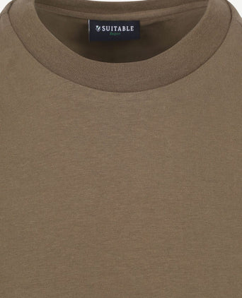 Suitable respect t-shirt hi taupe