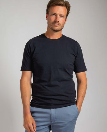 Respect t-shirt Jim donkerblauw