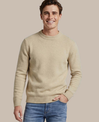 Pullover bouclé beige