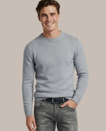 Pullover bouclé blauw