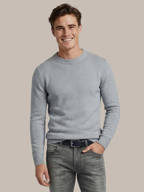 Pullover bouclé blauw