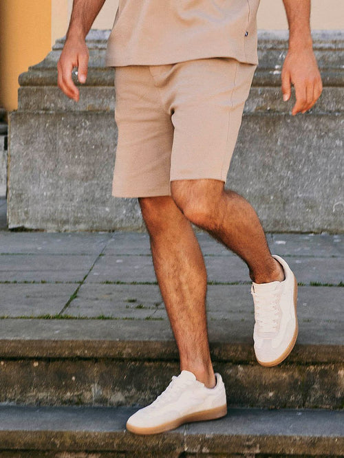 Rink short heavy jersey taupe