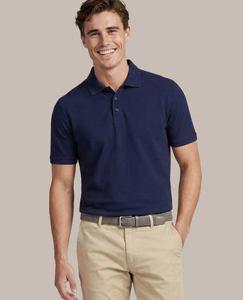 Respect polo tiger donkerblauw