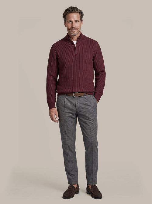 Bico halve rits trui burgundy
