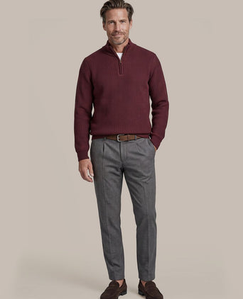 Bico halve rits trui burgundy