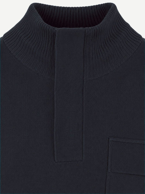 Canes pullover mocker donkerblauw