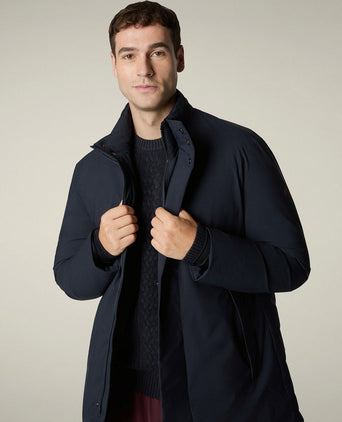 Jas sesle hood donkerblauw